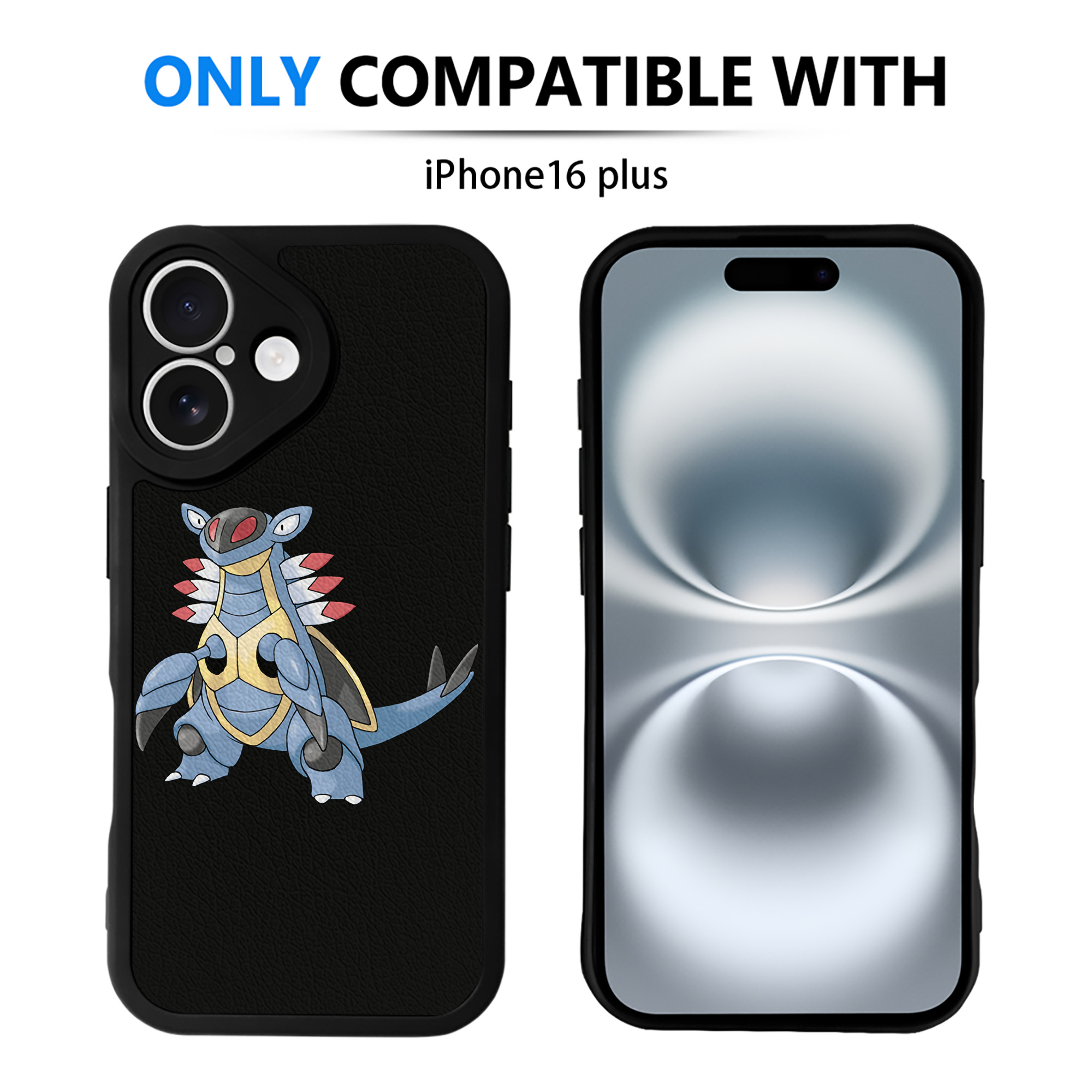 （画像用） ポケットモンスター Pokémon 【iPhone 16シリーズ対応】シリコンスマホケース（レザー調） 材質：シリコン